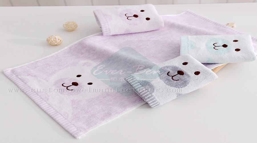 China Custom clearance towels Bulk Produce Bespoke Brand Embroidery Bamboo Baby Towels Producer